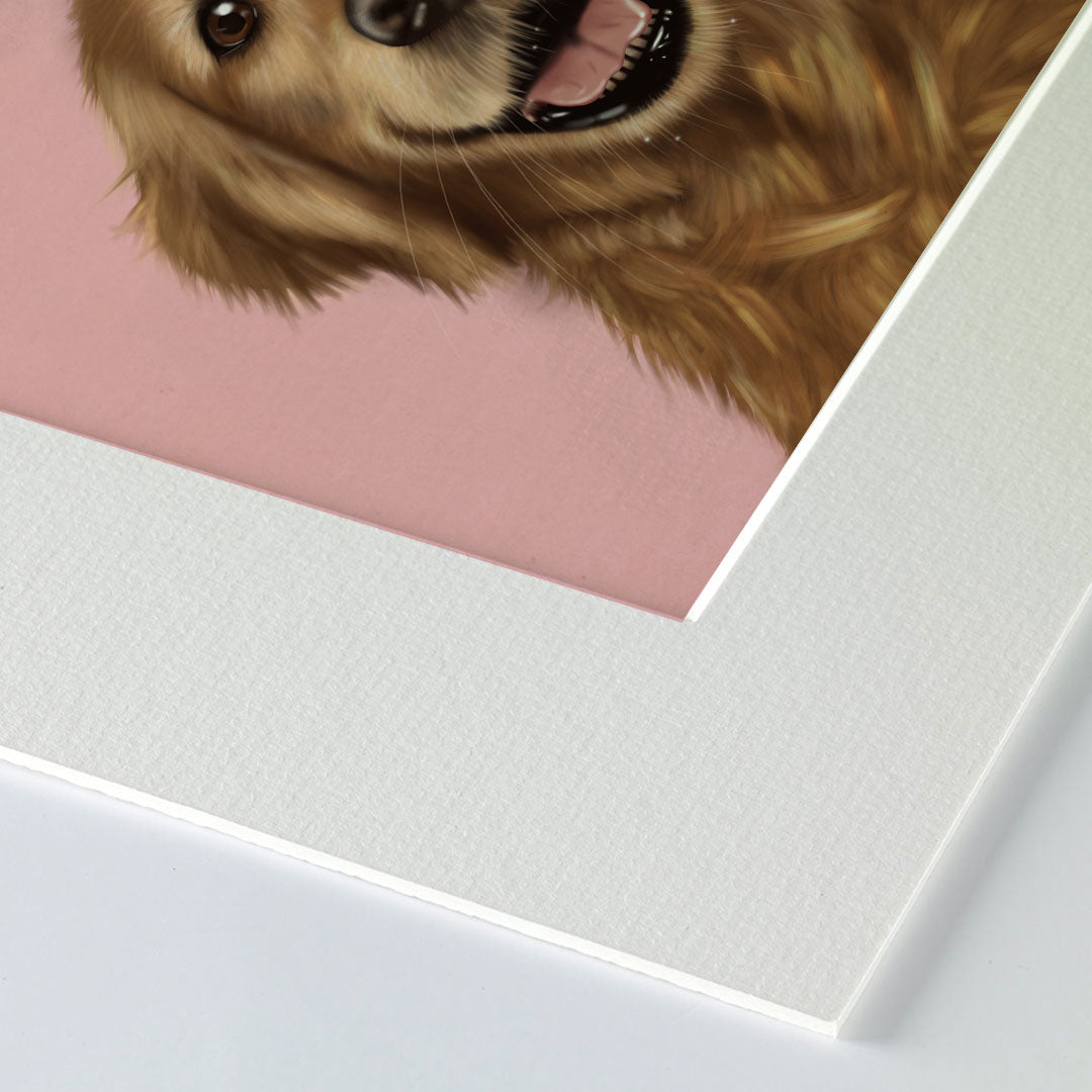 Golden Retriever Mounted Print