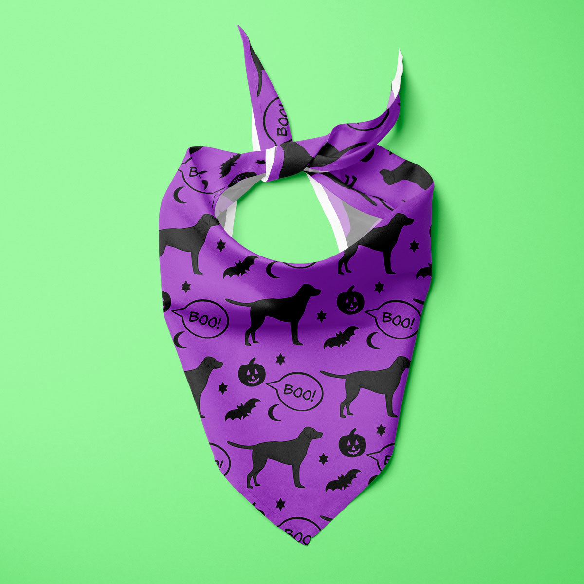 Black Labrador Halloween Edition Dog Bandana