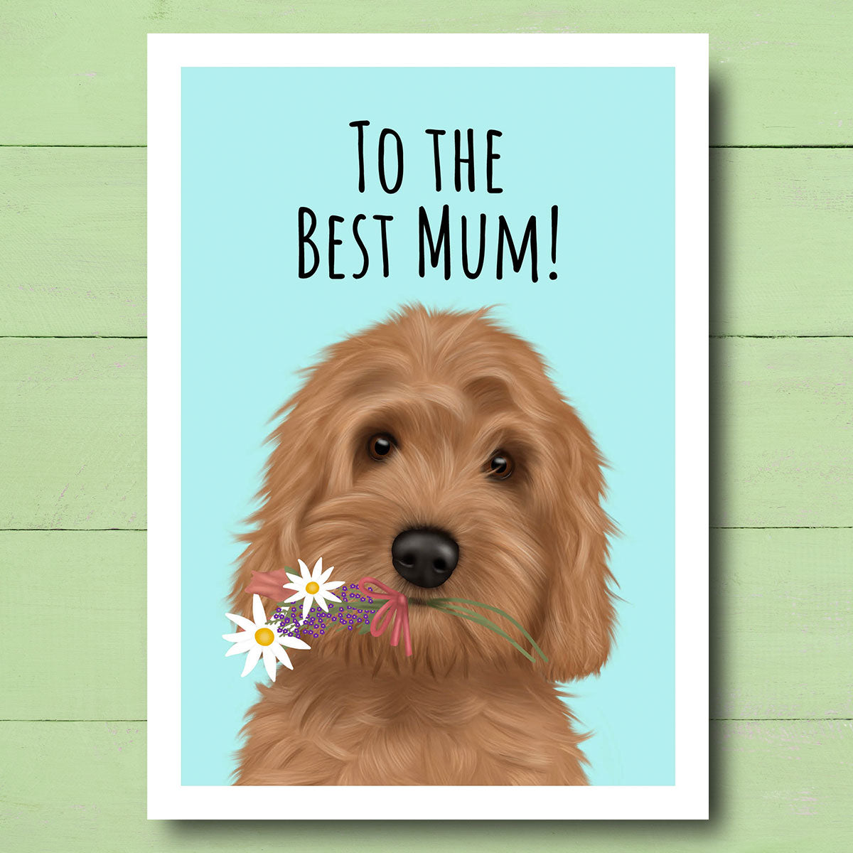 Cockapoo Best Mum Card