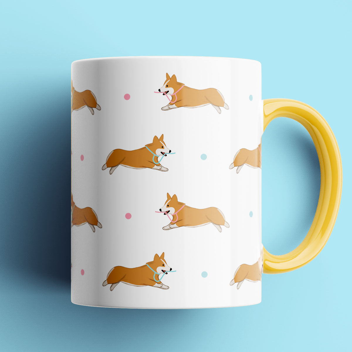 Corgi Patterned Mug
