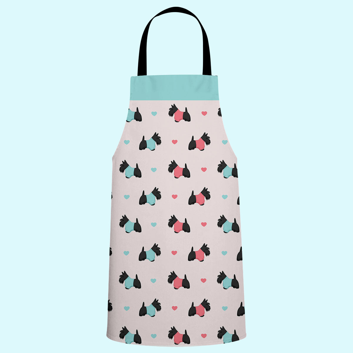 Scottie Dogs and Hearts Apron