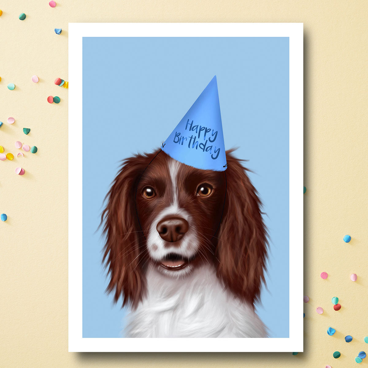 Springer Spaniel Birthday Card