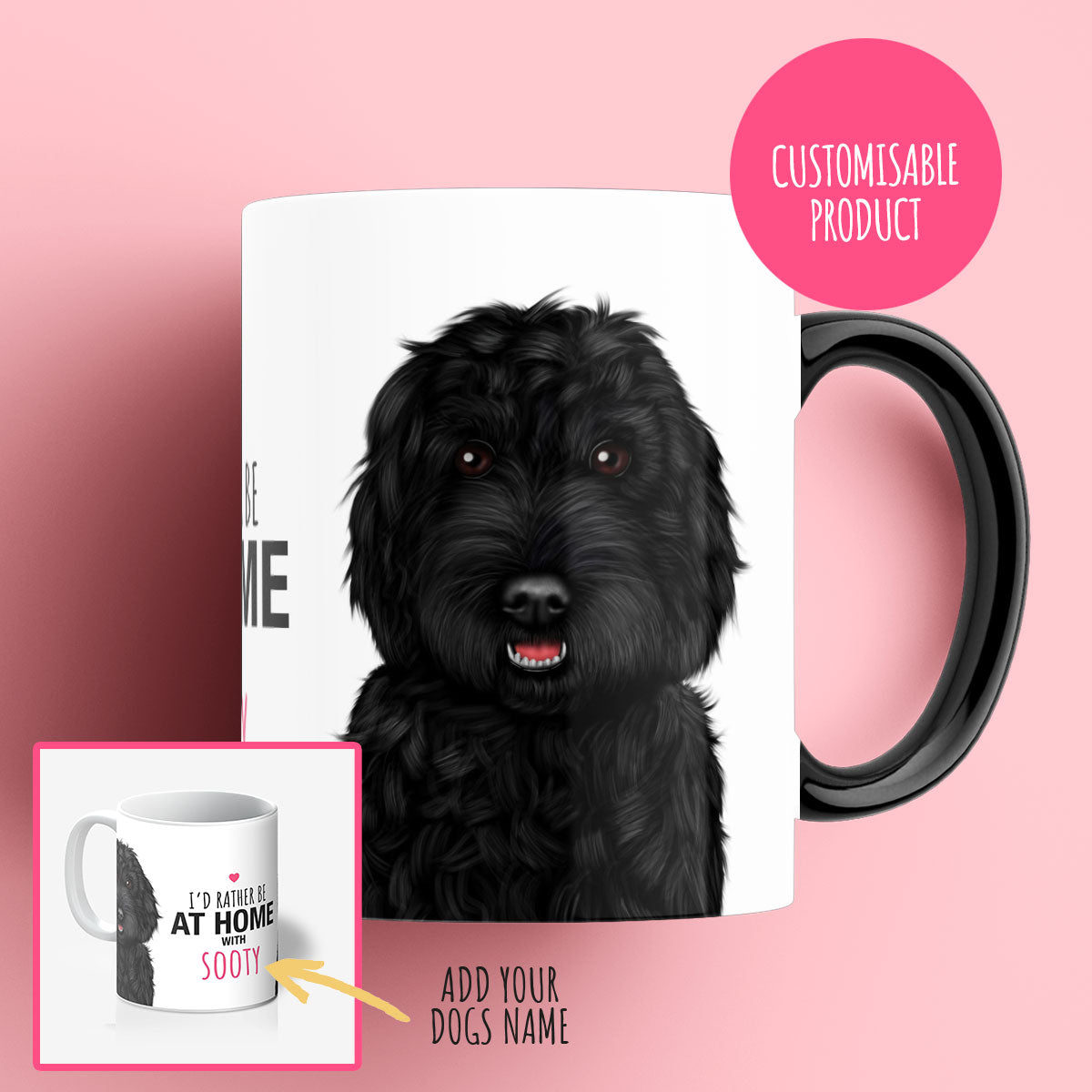 Personalised Black Cockapoo Mug