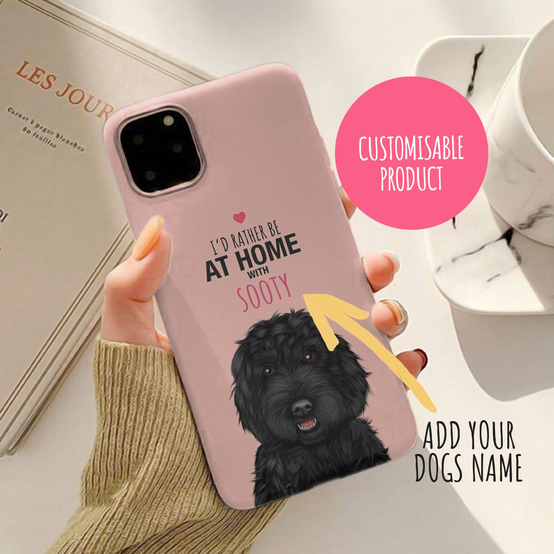 Home with my Black Cockapoo iPhone Tough Case