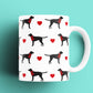 Set of Two Cosy Black Labrador Mugs