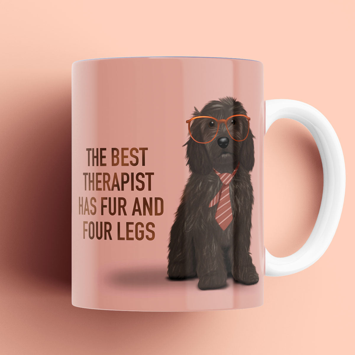 Black Cockapoo Therapist Mug