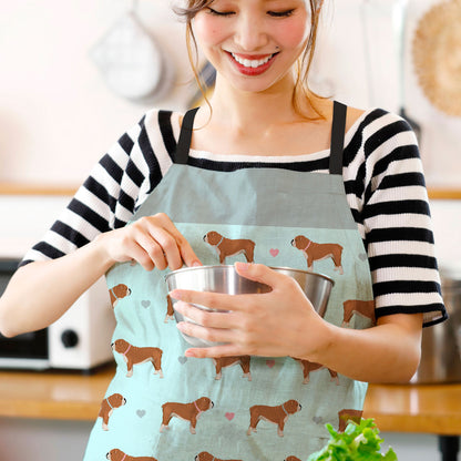 Red and White Bulldogs Apron