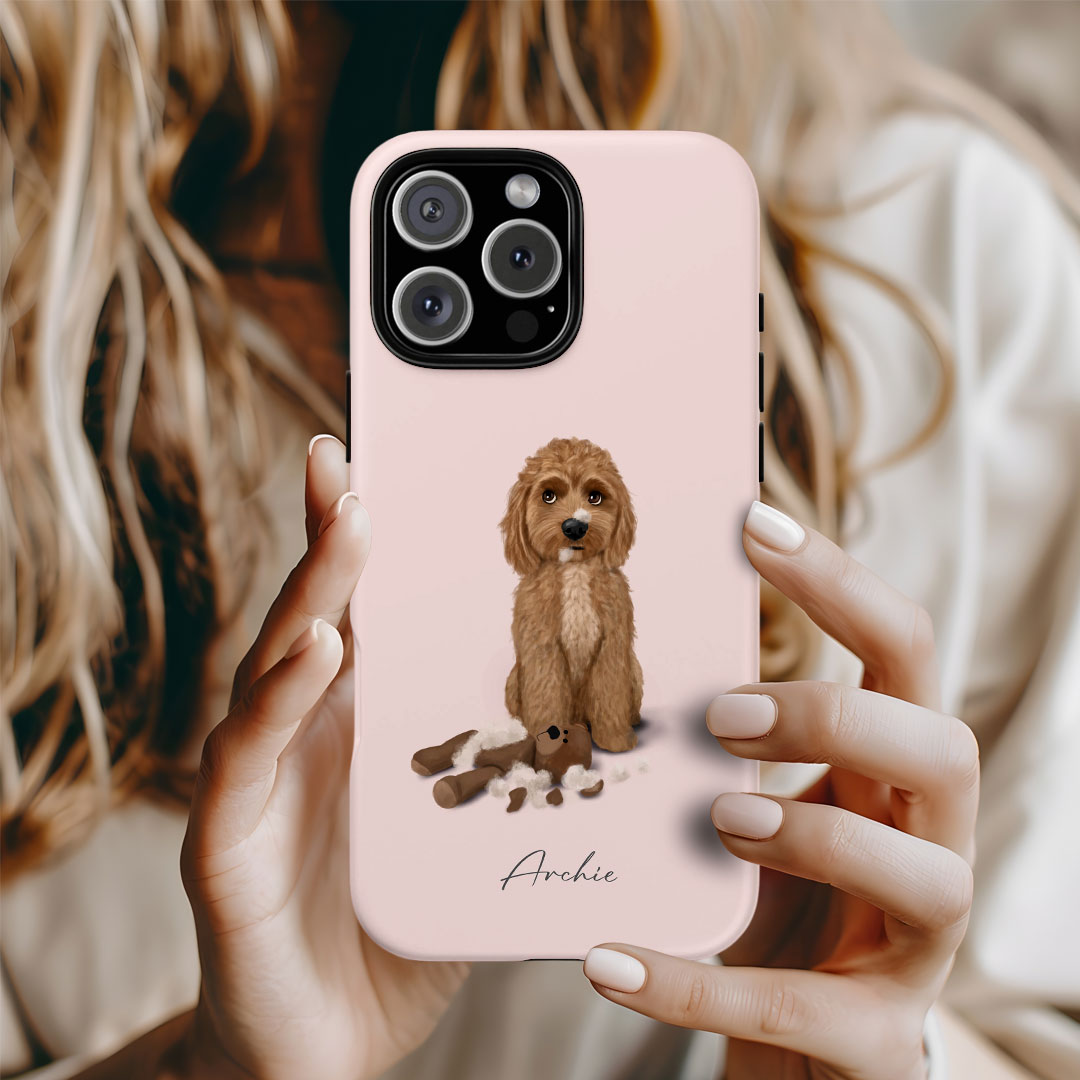 Personalised Cockapoo "It Wasn't Me" iPhone Tough Case