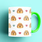 Cockapoos in Glasses Patterned Mug