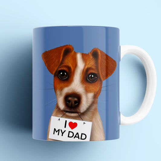 Jack Russell "I love my Dad" Mug