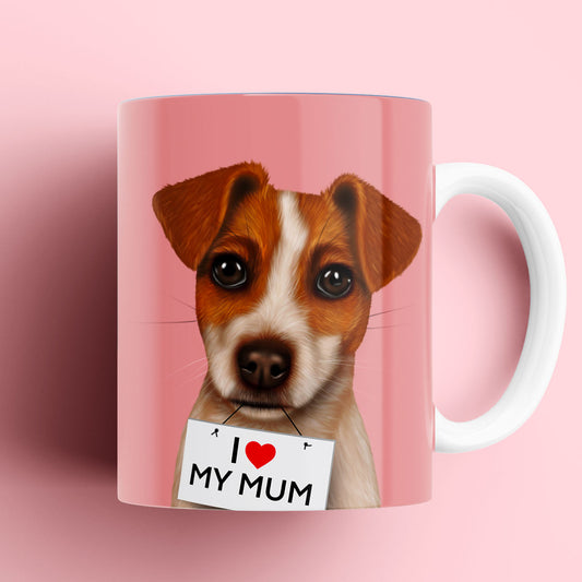 Jack Russell "I love my Mum" Mug