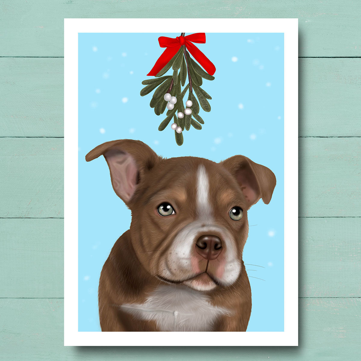 Micro Bully under Mistletoe