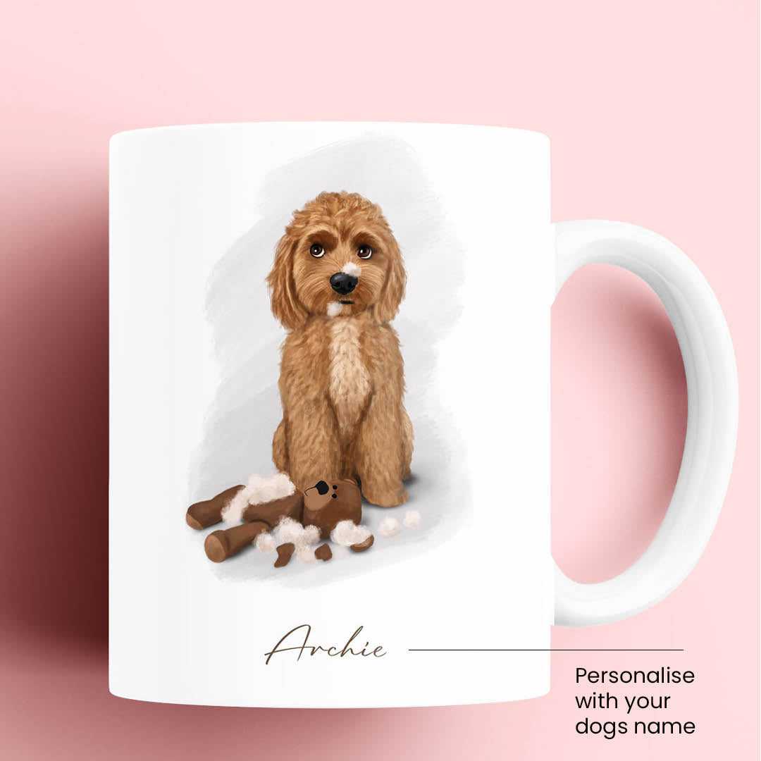 Personalised Cockapoo with Teddy Mug