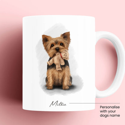 Personalised Yorkshire Terrier with Teddy Mug