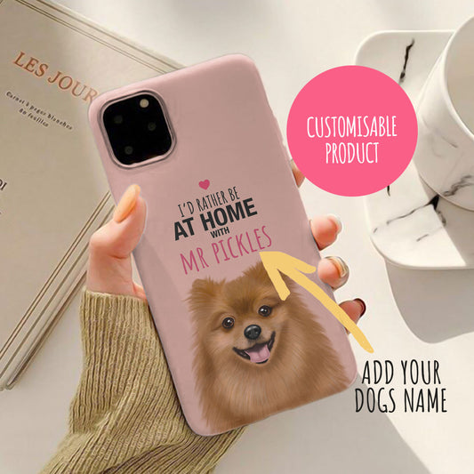 Home with my Pomeranian iPhone Tough Case