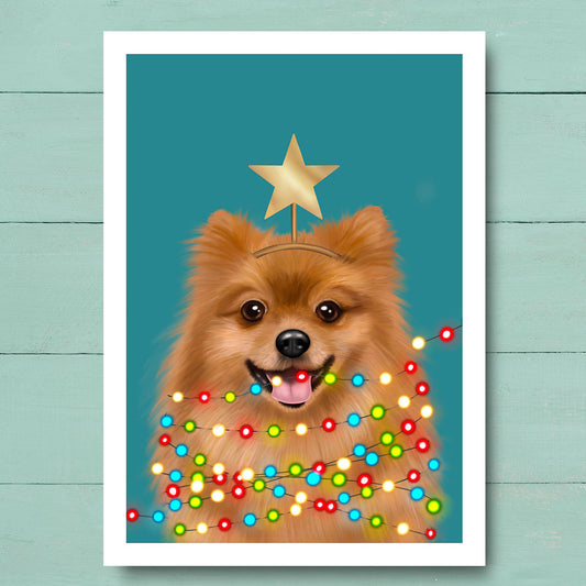 Pomeranian Christmas Tree