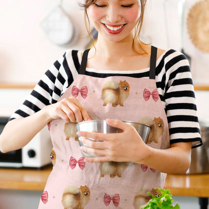 Pomeranians and Bows Apron