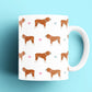 Red and white Bulldogs Patterned Mug