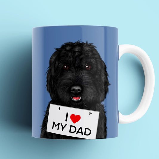 Black Cockapoo "I love my Dad" Mug