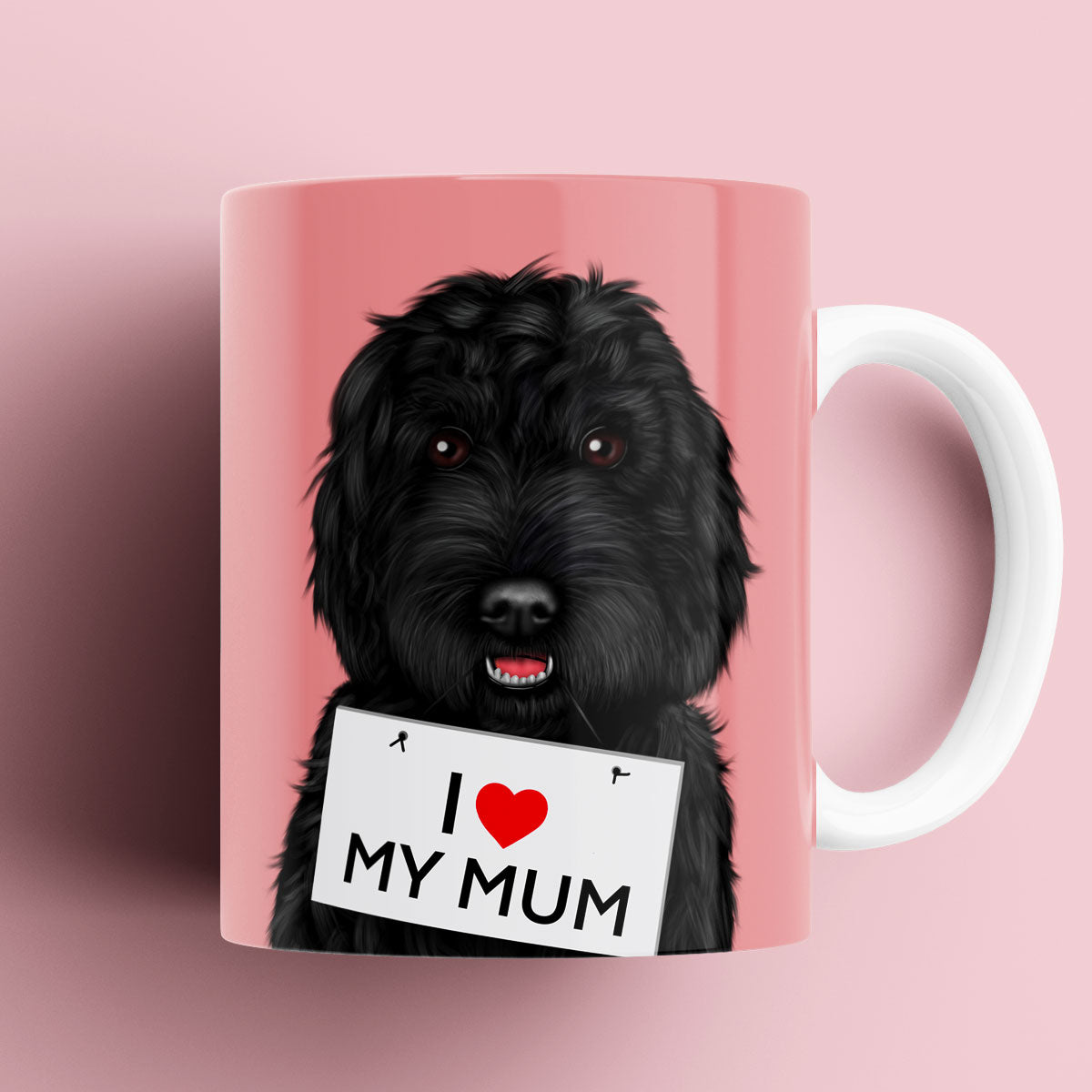 Black Cockapoo "I love my Mum" Mug