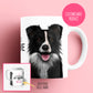 Personalised Border Collie Mug