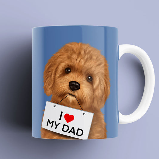 Cavapoo "I love my Dad" Mug