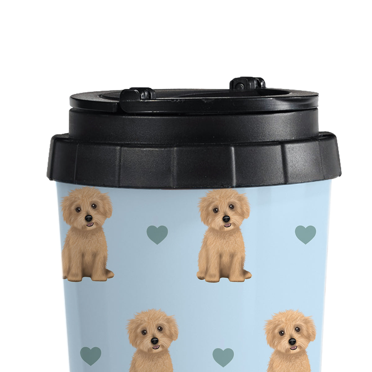 Maltipoos and Hearts Travel Mug