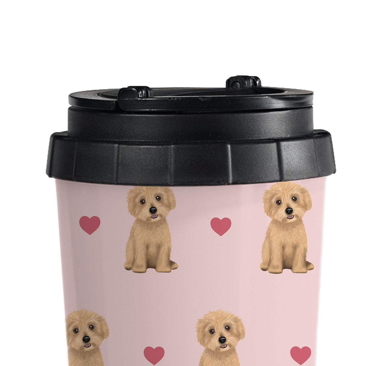 Maltipoos and Hearts Travel Mug