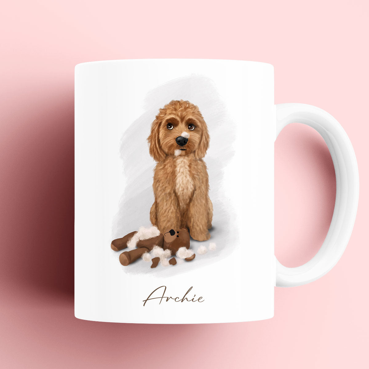 Personalised Cockapoo with Teddy Mug