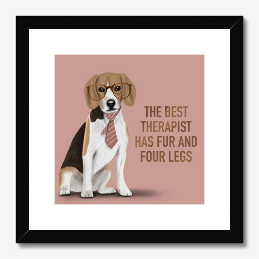 Beagle Therapist Framed Print