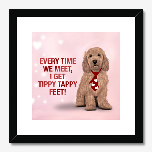 Cockapoo "Tippy Tappy" Framed Print