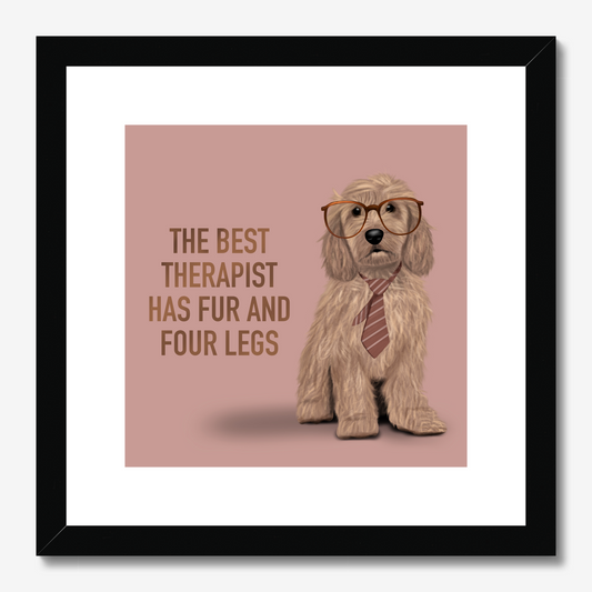 Cockapoo Therapist Framed Print