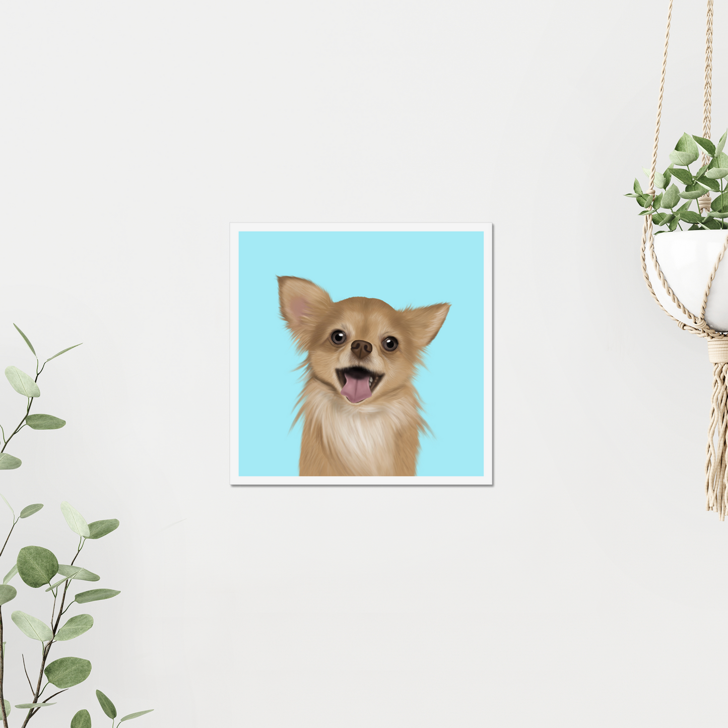 Long Haired Chihuahua Art Print