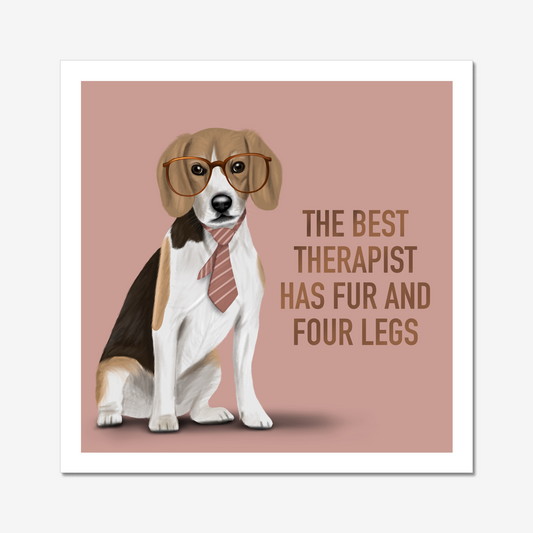 Beagle Therapist - Art Print