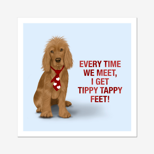 Golden Cocker Spaniel "Tippy Tappy" - Art Print