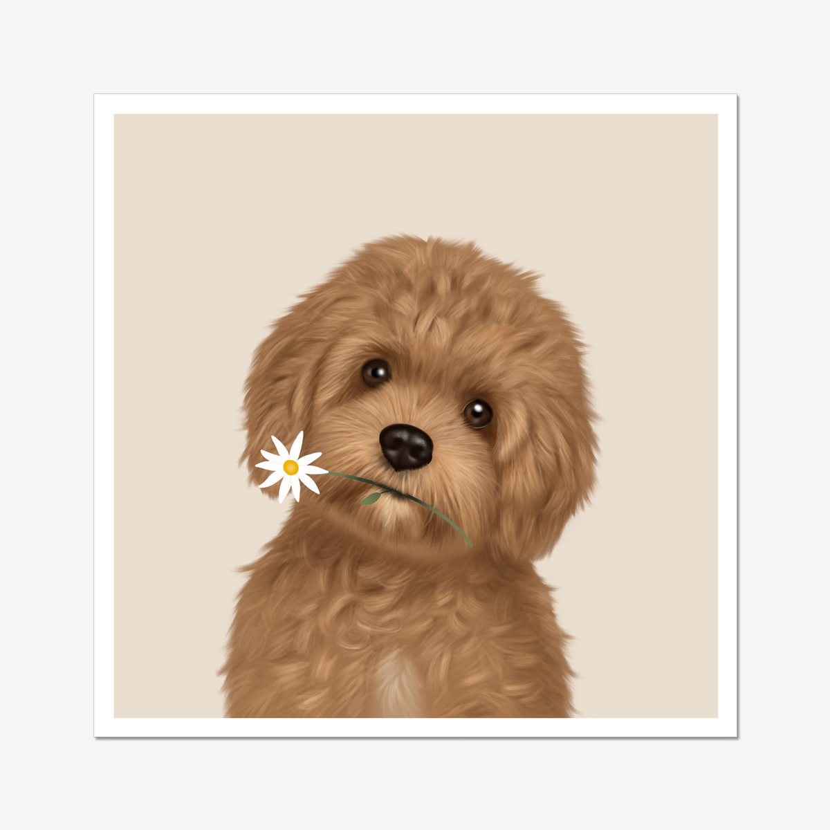 Cute Cavapoo Abstract Cavapoo Digital Download – Kitty's Art By Catherine