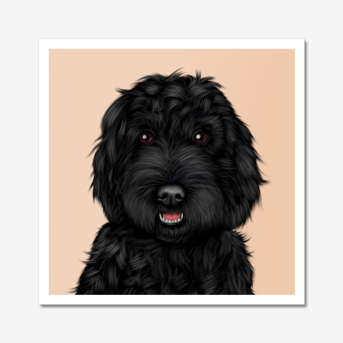 Black Cockapoo Digital Download