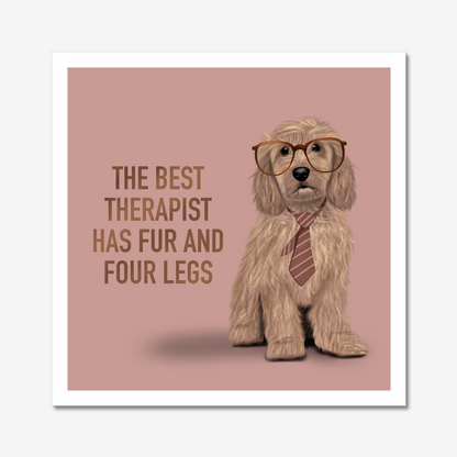 Cockapoo Therapist - Art Print