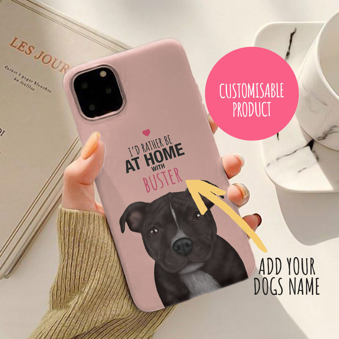 Home with my Staffy iPhone Tough Case