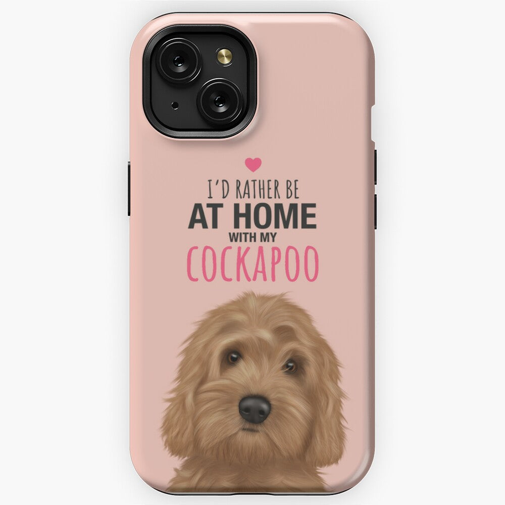 Home with my Cockapoo iPhone Tough Case