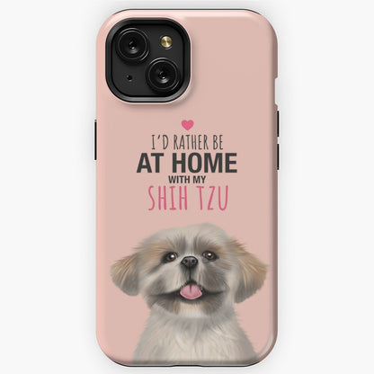 Home with my Shih Tzu iPhone Tough Case