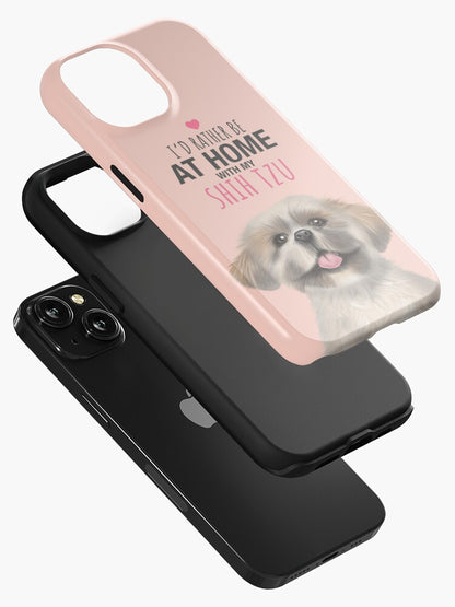 Home with my Shih Tzu iPhone Tough Case