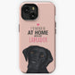 Home with my Black Labrador iPhone Tough Case