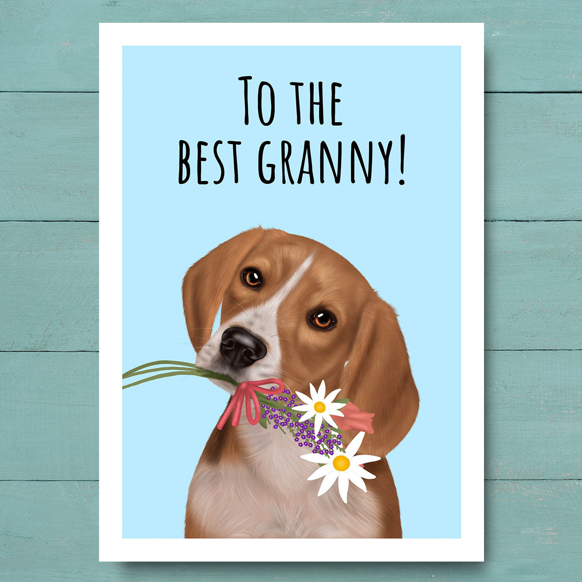 Beagle Best Granny Card