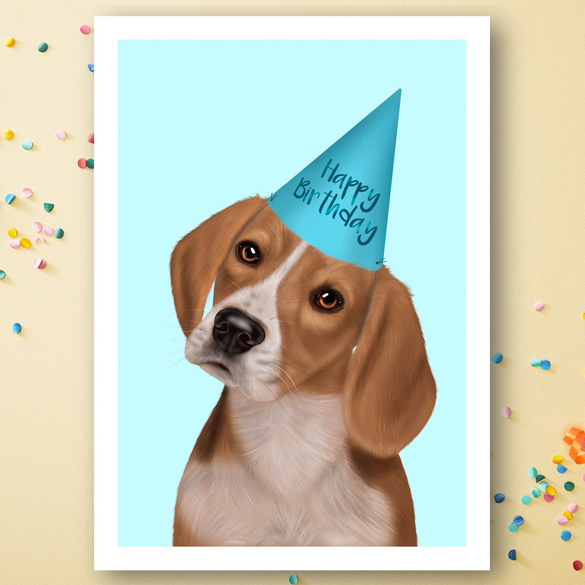 Beagle Birthday Card