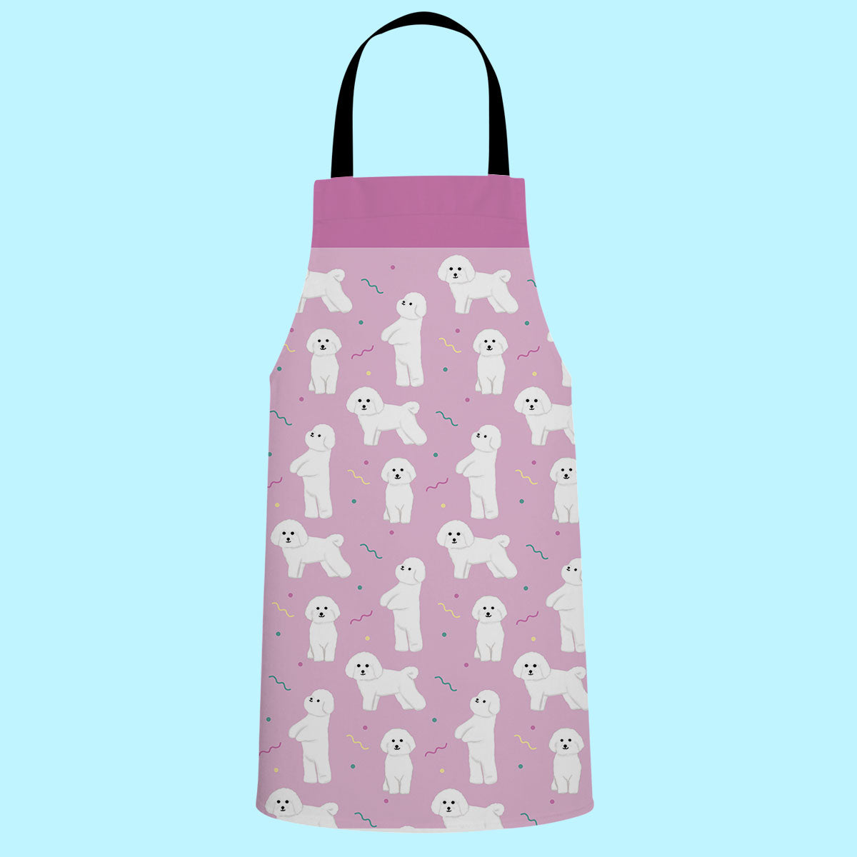 Bichon Frise Pattern Apron