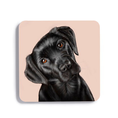 Black Labrador Drinks Coaster