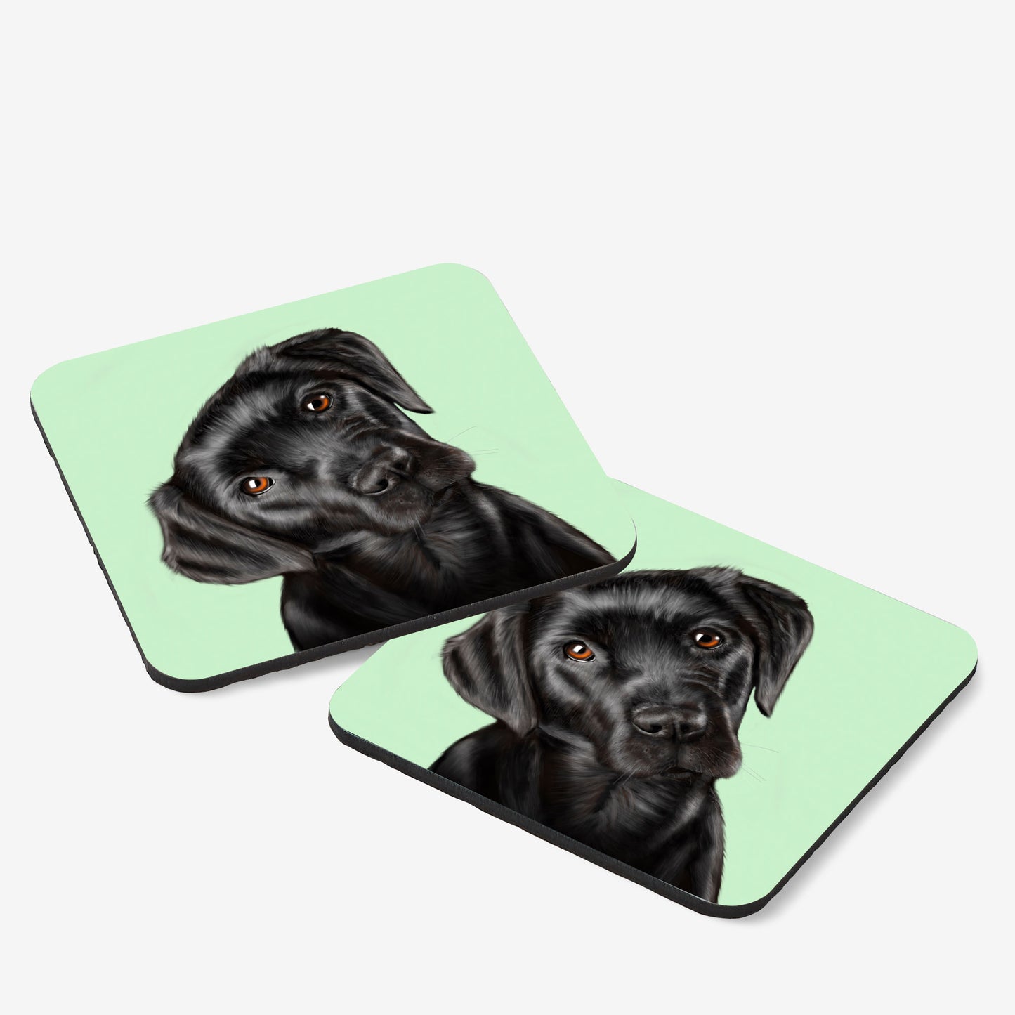 Black Labrador Drinks Coaster