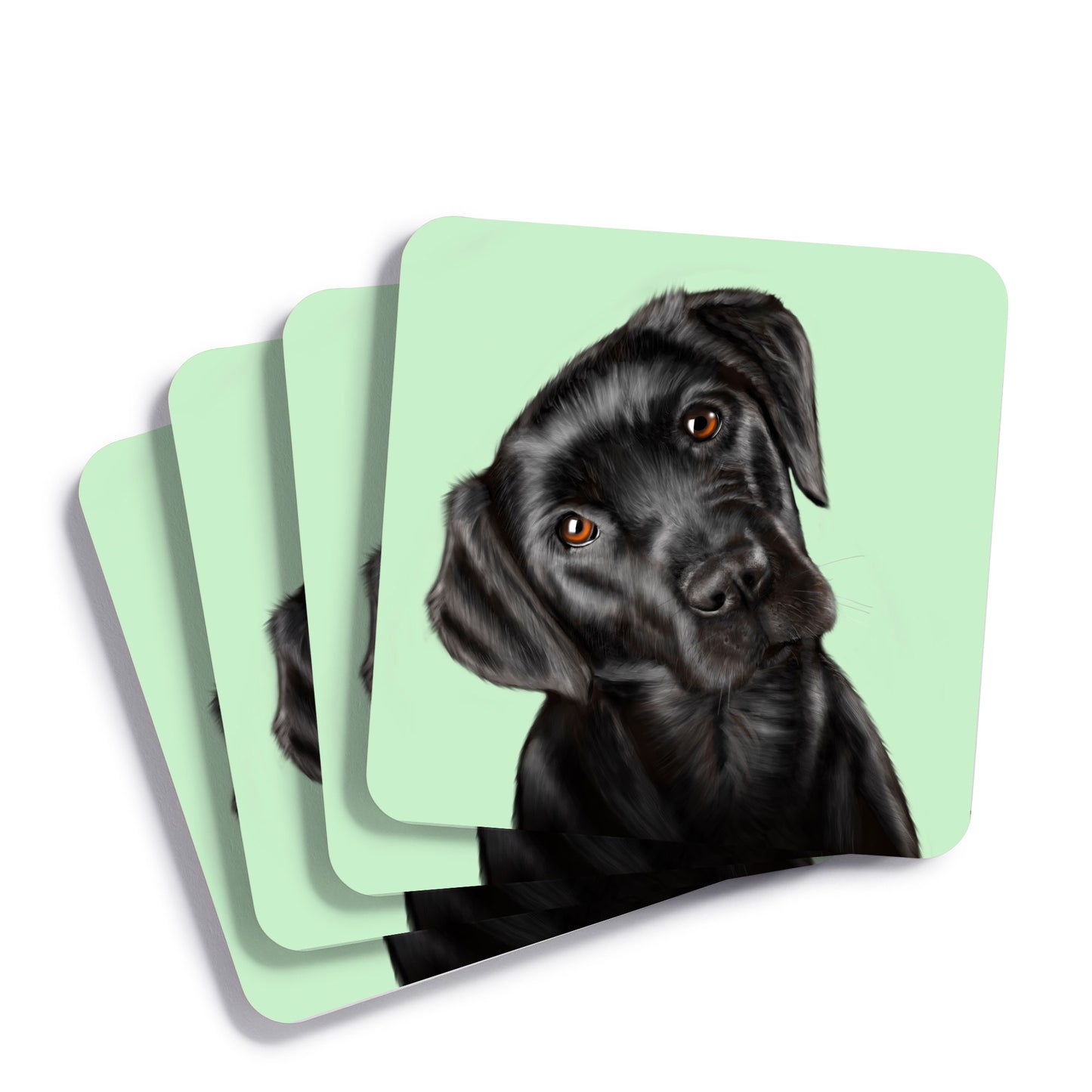 Black Labrador Drinks Coaster