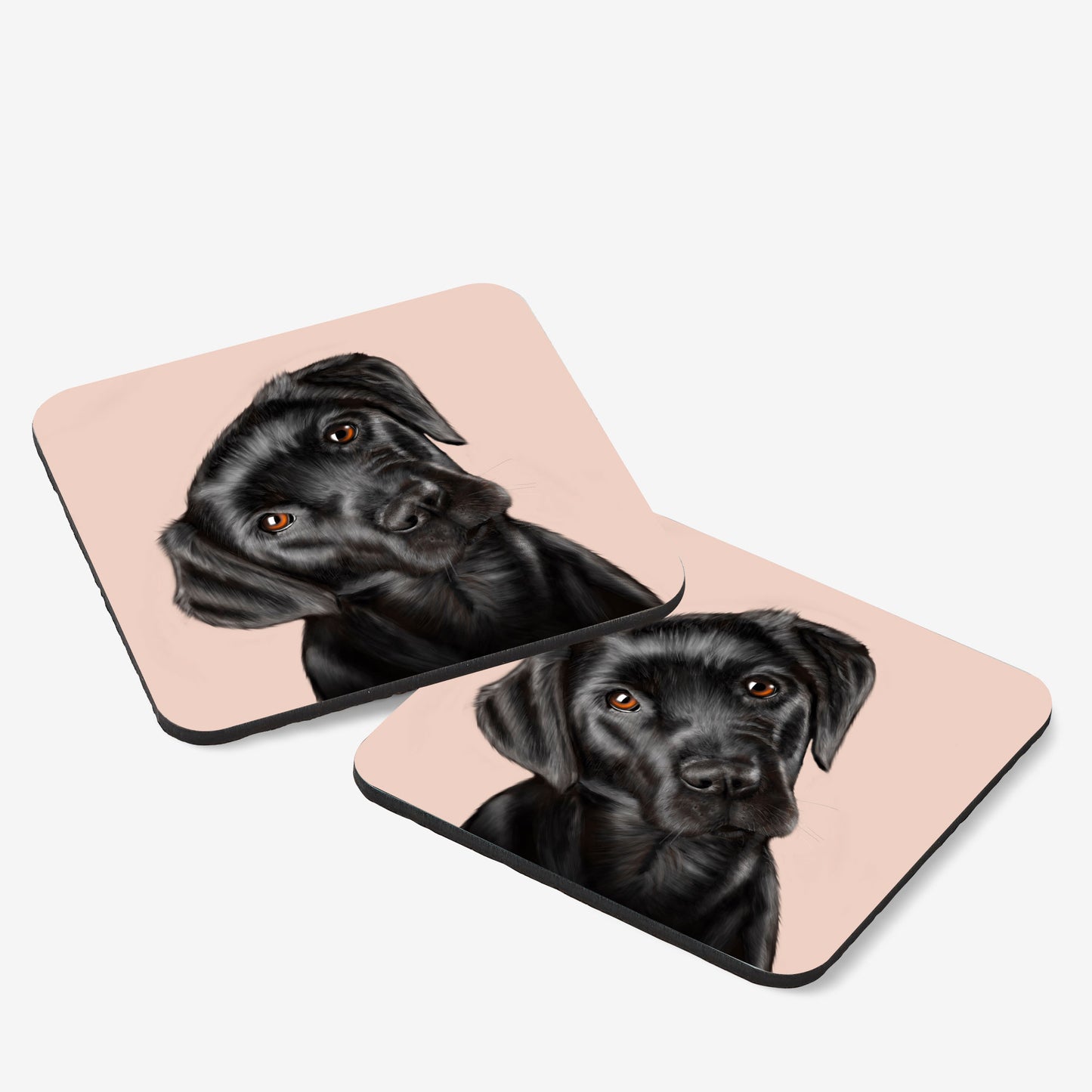 Black Labrador Drinks Coaster